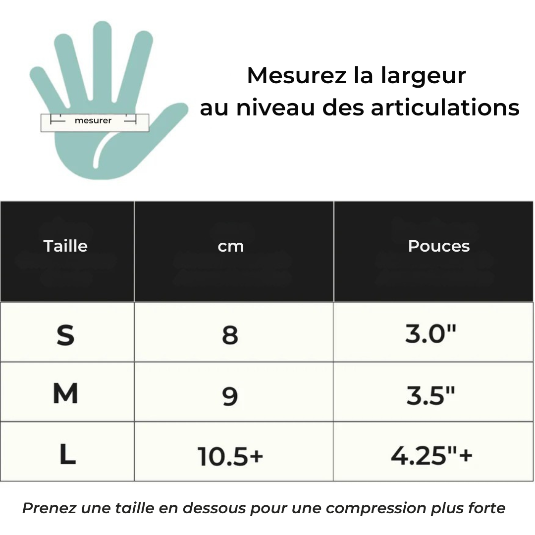 Gants de compression en Bambou Ortivas
