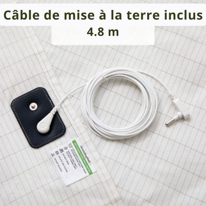 Drap de mise à la terre