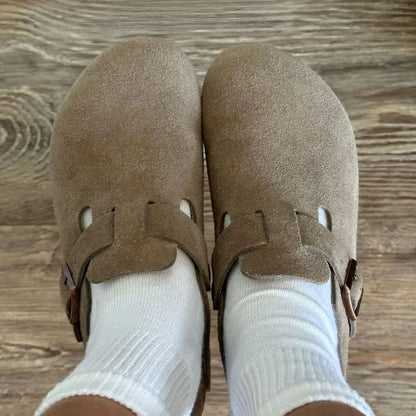 Chaussures élégantes en daim