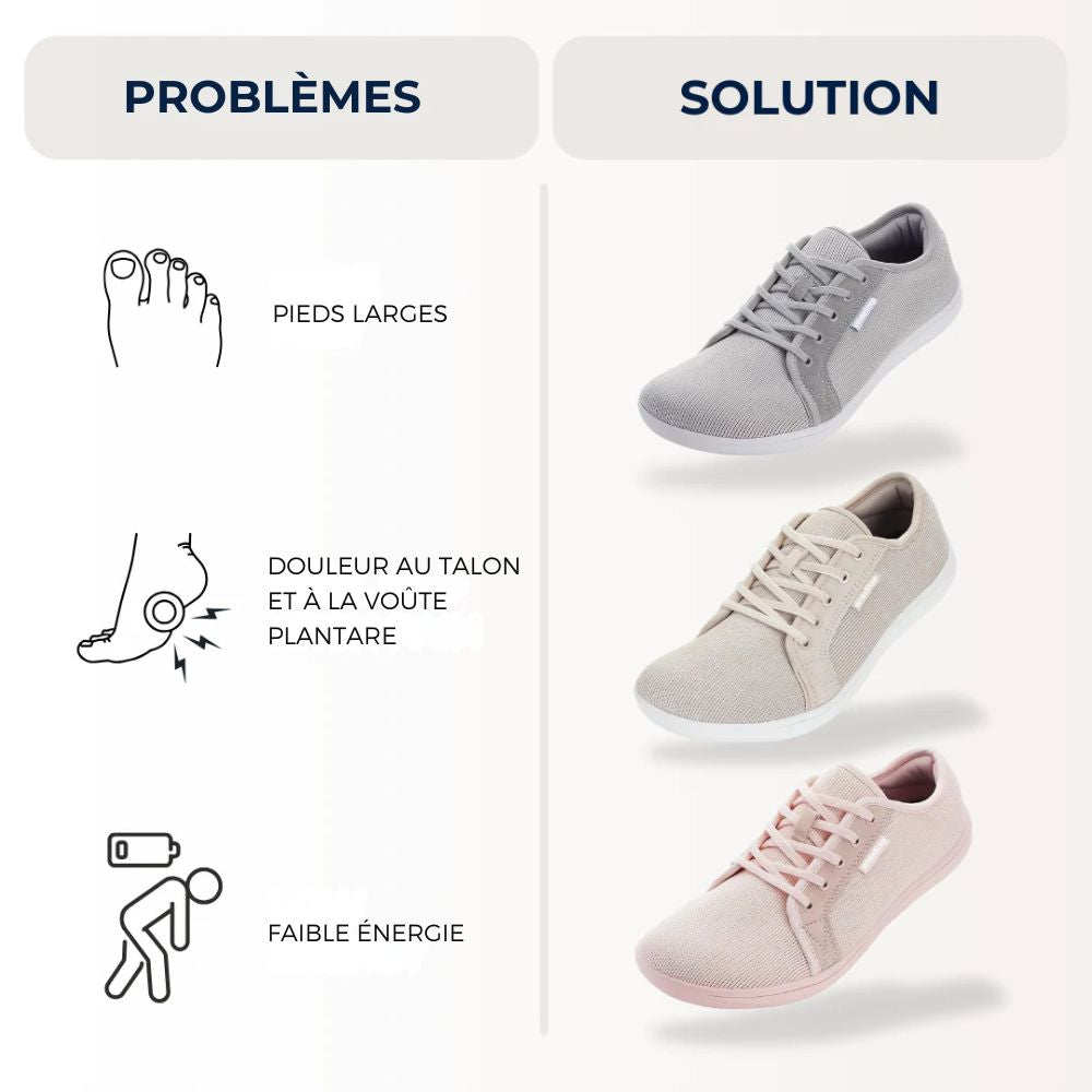 Chaussures confort pieds larges
